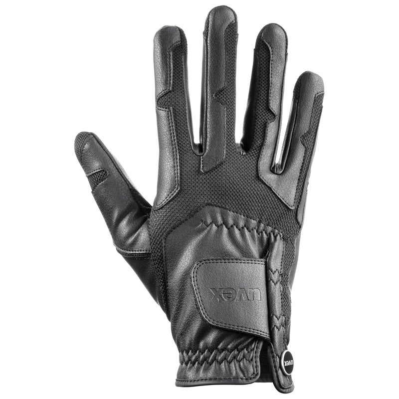 Uvex ventraxion Horse Riding Gloves Unisex, Black 7-8 - Stretchable, Breathable & with Touchscreen Capability - Image 1